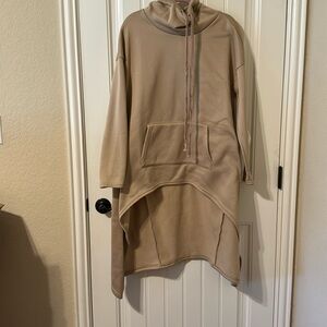 Shein Lune hooded high low sweatshirt